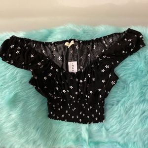 LA Hearts PacSun Floral Crop Top